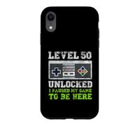 Level 50 Unlocked I Paused My Game To Be Here Retro Gamer Case for iPhone XR
