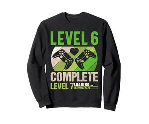 Level 6 Complete Level 7 Loading 6th Birthday Video Gamer Sweatshirt
