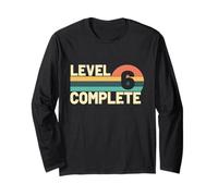 Level 6 Complete, Six Years 6th Wedding Anniversary Couple Long Sleeve T-Shirt