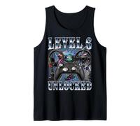 Level 6 Unlocked 6th Birthday Video Gamer Boy 6 Year Old Tank Top