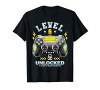 Level 6 Unlocked - Funny 6th Birthday Design for Gamer T-Shirt