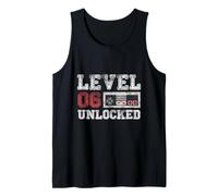 Level 6 Unlocked Vintage 6yr Old Gamer Gifts 6th Birthday Tank Top