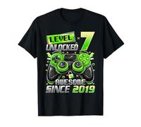 Level 7 Unlocked 7th Birthday Video Gamer Gaming Gift Boys T-Shirt