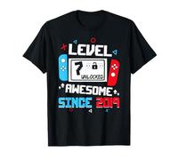 Level 7 Unlocked Awesome Since 2019 7th Birthday T-Shirt