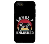 Level 7 Unlocked Retro 7th Birthday Video Gamer Anniversary Case for iPhone SE (2020) / 7/8