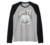 Level 77 Unlocked Awesome Since 1948, Gamer 77th Birthday Raglan Baseball Tee