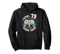 Level 79 Unlocked Awesome Since 1946, Gamer 79th Birthday Pullover Hoodie