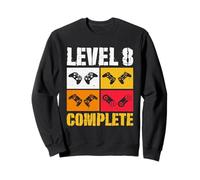 Level 8 Complete 8 Anniversary Funny 8th Wedding Anniversary Sweatshirt
