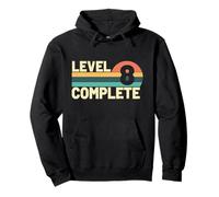 Level 8 Complete, Eigh Years 8th Wedding Anniversary Couple Pullover Hoodie
