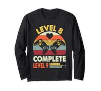 Level 8 Complete Level 9 Loading 8th Wedding Anniversary Long Sleeve T-Shirt