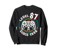 Level 87 Unlocked Awesome Since 1938 Gamer 87th Birthday Tee Sweatshirt