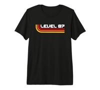 Level 87 | Vintage Gamers 87th Oldschool Aesthetic Birthday Premium T-Shirt