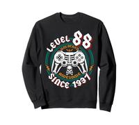Level 88 Unlocked Awesome Since 1937 Gamer 88th Birthday Tee Sweatshirt