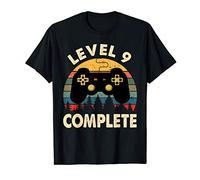 Level 9 Complete 9th Anniversary Retro Vintage Gift T-Shirt