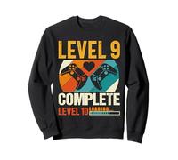 Level 9 Complete Level 10 Loading 9th Birthday Video Gamer Sweatshirt