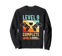 Level 9 Complete Video Gamer 9 Years Wedding Anniversary Sweatshirt