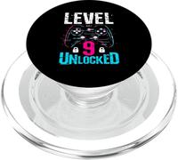LEVEL 9 UNLOCKED 9th Birthday Gamer PopSockets PopGrip for MagSafe