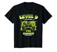 Level 9 Unlocked 9th Birthday Pro Gamer Elite Mode Gamepad T-Shirt