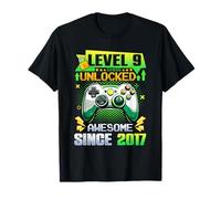 Level 9 Unlocked Awesome 2017 9th Birthday Boys Video Game T-Shirt