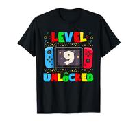 Level 9 Unlocked Gamer 9th Birthday Gift Video Game Boys T-Shirt