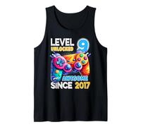 Level 9 Unlocked Video Game 9th Birthday Tank Top