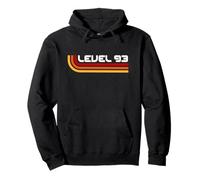 Level 93 | Vintage Gamers 93rd Oldschool Aesthetic Birthday Pullover Hoodie