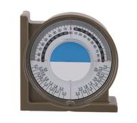 Level, 95x95x30mm Inclination Angle Finder Protractor Measuring Tool with Magnet and Rulers for Plumbing Electrical Work Brown