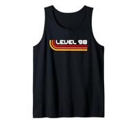 Level 98 | Vintage Gamers 98th Oldschool Aesthetic Birthday Tank Top
