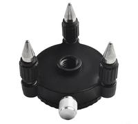 Level Adapter for 360-Degree Rotation Base with 1/4 Inch and 5/8 Inch Thread Compatible with Level Meter and Tripod Bracket