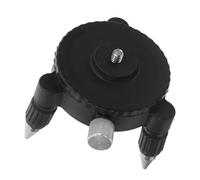 Level Base Adjustable Metal Plastic Wall Mount Bracket | Precision Adjustment, Universal Compatibility, Black Finish, Suitable for Tools and Levels
