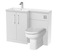 Balterley Floor Standing Vanity, WC Unit, Pan, Seat & Cistern - Gloss White Balterley White