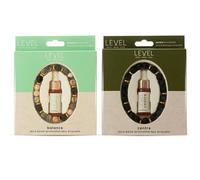 Level Body Mind Soul Aromatherapy Duo - Balance & Centre - Aromatherapy Lava Bead Bracelet Set with Essential Oils - Reduces Anxiety & Stress