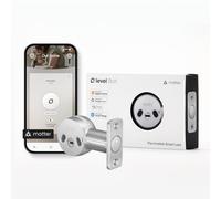 Level Bolt Smart Deadbolt - Make Your Lock Smart Without Changing Keys or Hardware - Matter-Over-Thread Plus Apple Home Key - Keyless & Remote Access via Apple, Alexa, Google Home, SmartThings