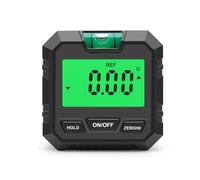 Level Box Protractor 490° Levels Gauge with Magnetic Base High Precision Backlight Angle Protractors Measuring Tools Black/Type,Type 2
