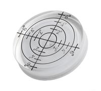 Level Bubble 32mm x 7mm for Mini Round for Bullseye Leveller Boat Caravan Tile, Acrylic Circular Level for Tools, Cameras, Tripods, Telescopes(White)