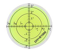 Level Bubble, 60mm Diameter High Precision Bullseye Bubble Spirit Level Horizontal Bubble Cardan Level with Scale for Tripod, Phonograph, Turntable