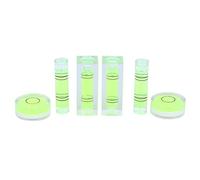 Level Bubble Ruler Mini Three Line Precision Leveling Tool Bubble Balance Ruler for 3D Printer Bed Leveling ABS Plastic Green Color 6 Piece Set