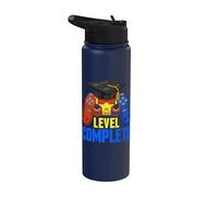 Level Complete Brick Builder Graduating Graduate Graduation Stainless Steel Insulated Water Bottle