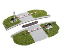 Level crossing curved 310mm radius single track TT Busch 8846