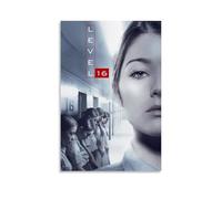 Level Film 16 Science Fiction Thriller Retro Movie Poster Wall Art Canvas Aesthetic Cover Poster Vintage Music And Movies Decorative Painting for Living Room Bed Room 12x18inch(30x45cm) Unframe-style