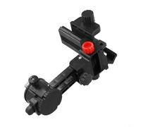 Level Fine-Tuning Bracket with 360° Adjustable Head and ABS Plastic + Iron Build, Stable Positioning for Clamps up to 5cm, for Ideal for Construction and(A)