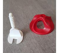 Level Fix Tile Levelling System 100 Caps 250 Thread for Wall and Floor Tiles (Laying Aid, Laying Tiles, Laying System, Tile Accessories); 1 mm Joint