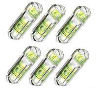 Level for Precision Pan-Tilt Measurement, T-Type Bubble Leveler with High Accuracy, Acrylic Glass 6 Pcs Set Compatible with Photo Frames, Cameras, Office Furniture and Mechanical Equipment