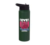 Level Knitting Unlocked - Crocheter Crochet Knitting Stainless Steel Insulated Water Bottle