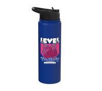 Level Knitting Unlocked - Crocheter Crochet Knitting Stainless Steel Insulated Water Bottle