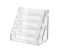 Level Literature Holder - File Holder | Brochure Holder - Multi-Pocket Rack - Wall Mount - Leaflet, Business Card, Literature Brochure