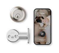 Level Lock (Matter) Smart Lock - World's Smallest Deadbolt (Satin Nickel) | Beautifully Designed with Hidden Technology, Features Matter-Over-Thread, Level App for iOS & Android, Works with Apple Home