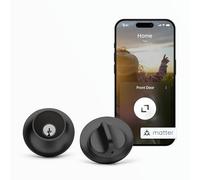 Level Lock (Matter) Smart Lock - World's Smallest, Most Beautifully Designed Matter-Over-Thread Deadbolt - Level App for iOS & Android | Works with Apple Home (Matte Black)