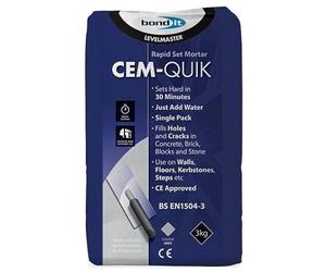 Level-Master CEM-Quik Cement for Internal and External Repairs 5kg - Grey