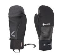 Level Matrix GTX Ski & Snowboard Mittens - Gore-Tex Waterproof, Griptex Palm, Under-Cuff Neoprene Gauntlet w/Puller, Fiberfill + Fleece, Warmth Index 3000 - Black, 7 - S